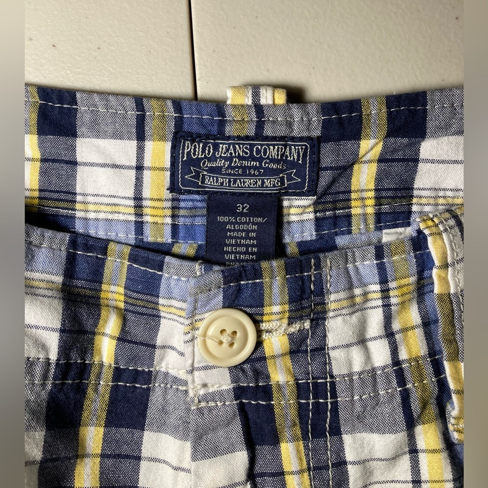 Polo Jeans Company plaid shorts